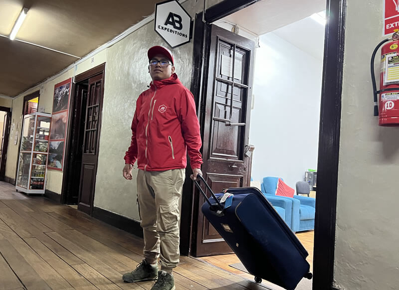 almacenamos sus pertenencias en nuestro camino inca de 2 dias