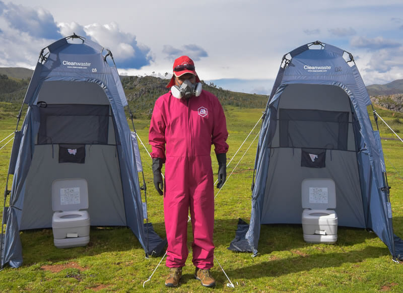 baños portatiles de camino inca de 4 dias