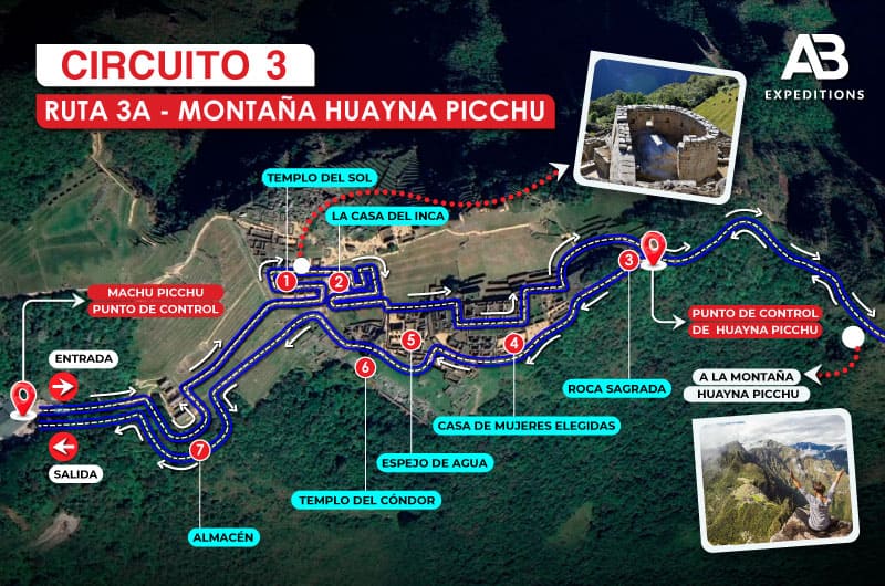 Montaña Huayna Picchu ruta 3A
