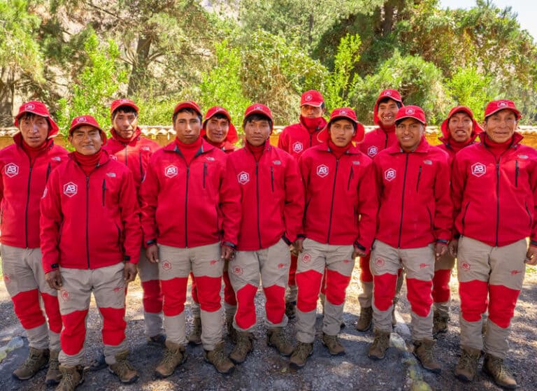 Nuestros porteadores camino inca 1 día