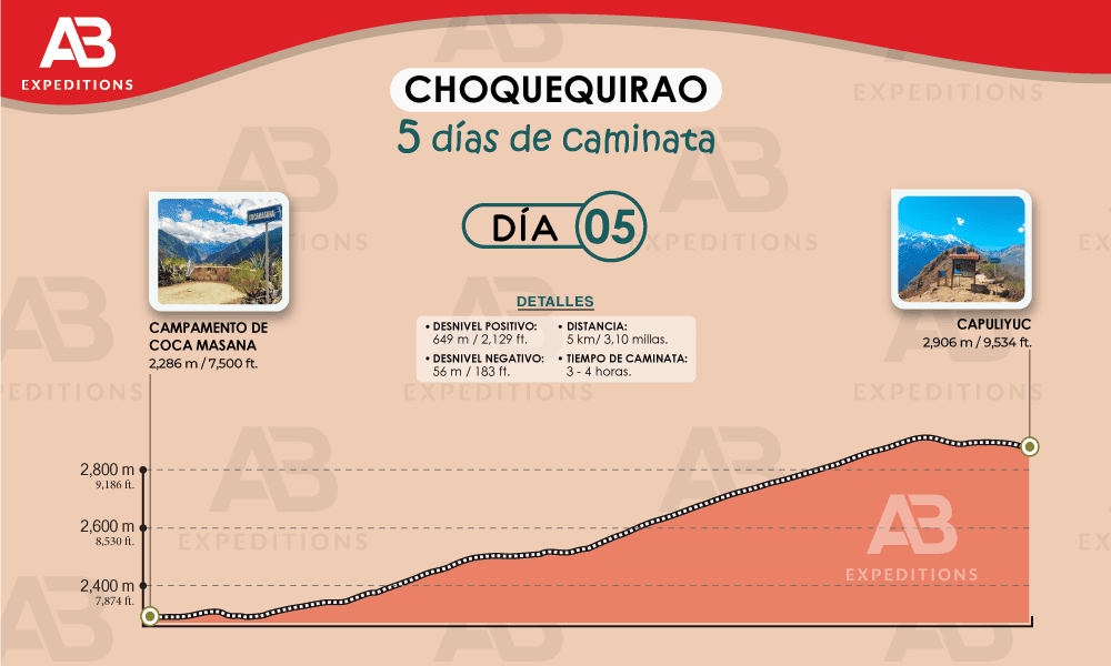 Choquequirao 5 días día cinco