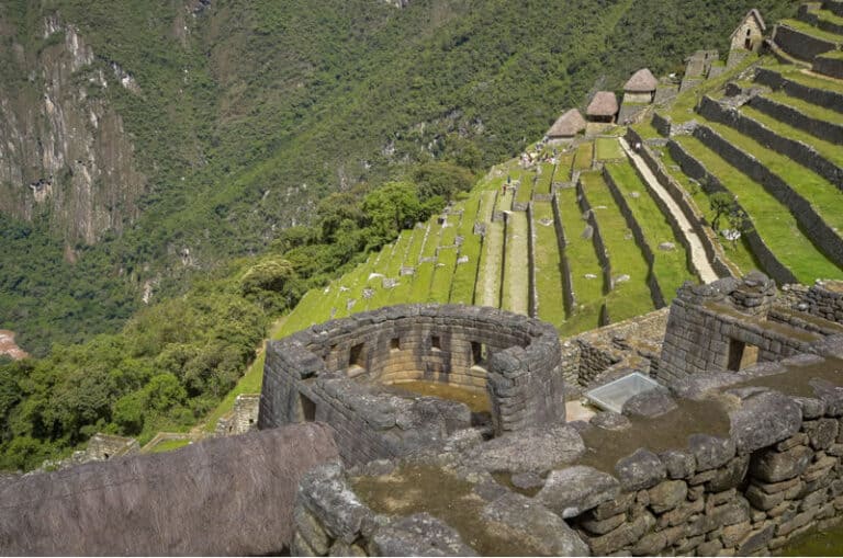 Es seguro Machu Picchu escalones de piedra