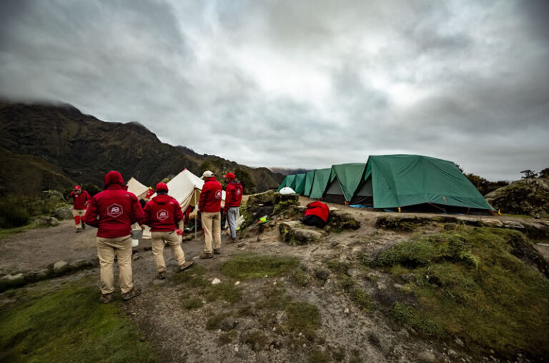 Fotos del Camino Inca campamento
