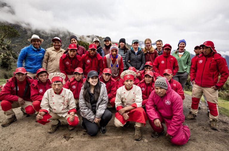 Fotos del Camino Inca guías cocineros porteadores