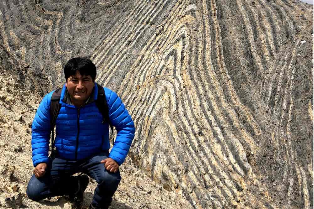 Posing for a picture at Hayuni Lines