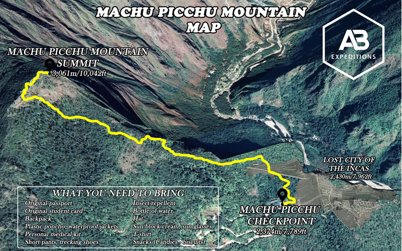 machu picchu mountain map