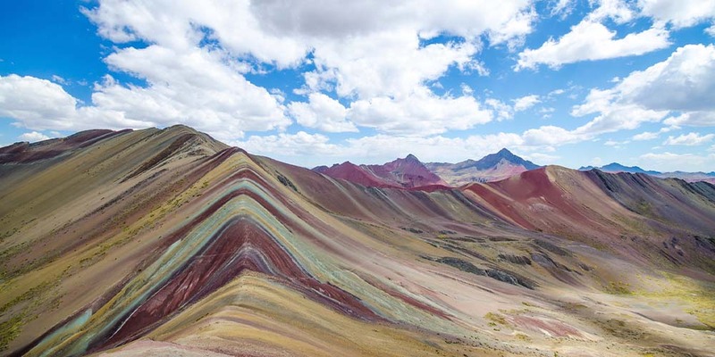 Vinicunca Rainbow Mountain Colors