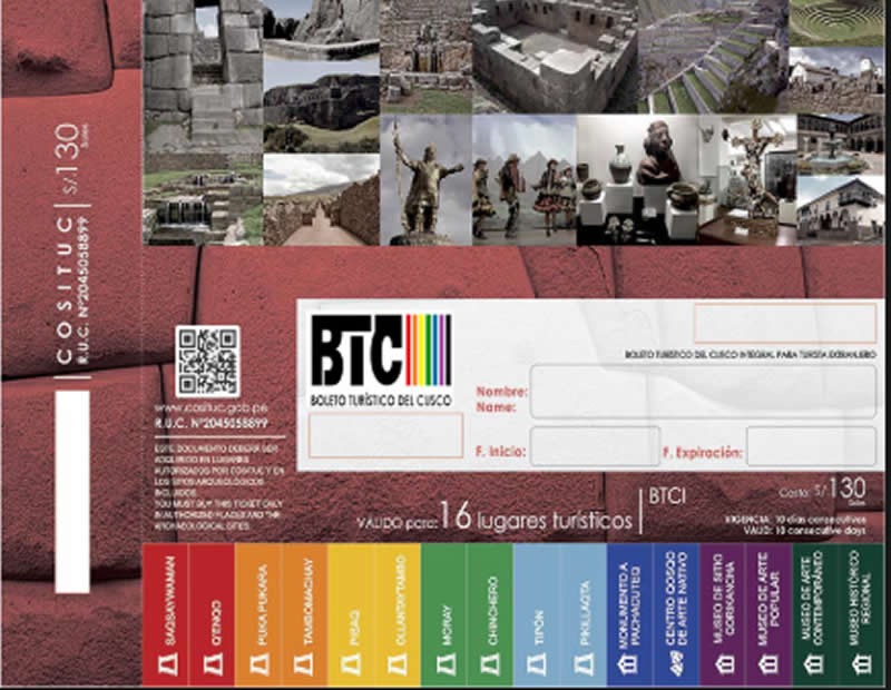 Sacred Valley Peru Tourist Ticket