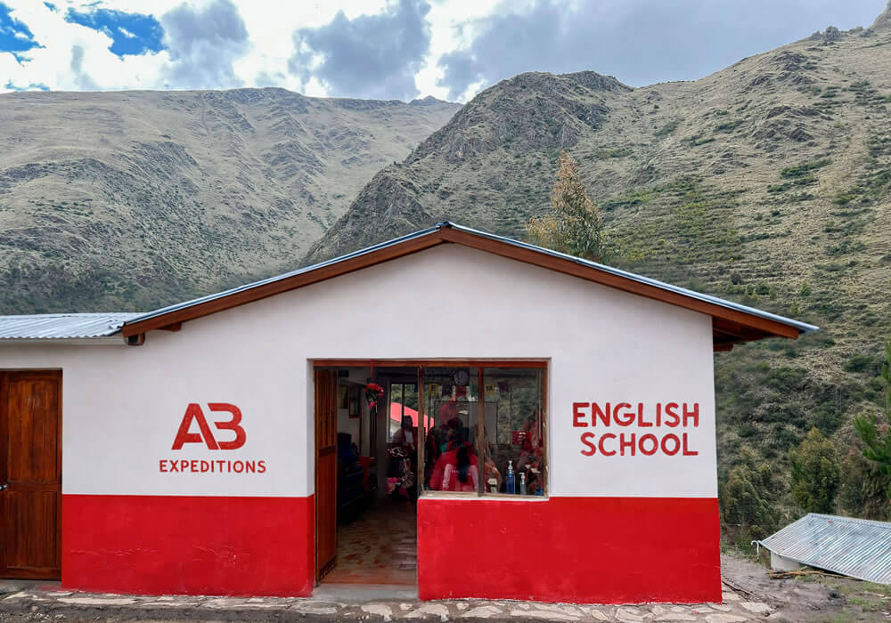 english school in Patacancha community 