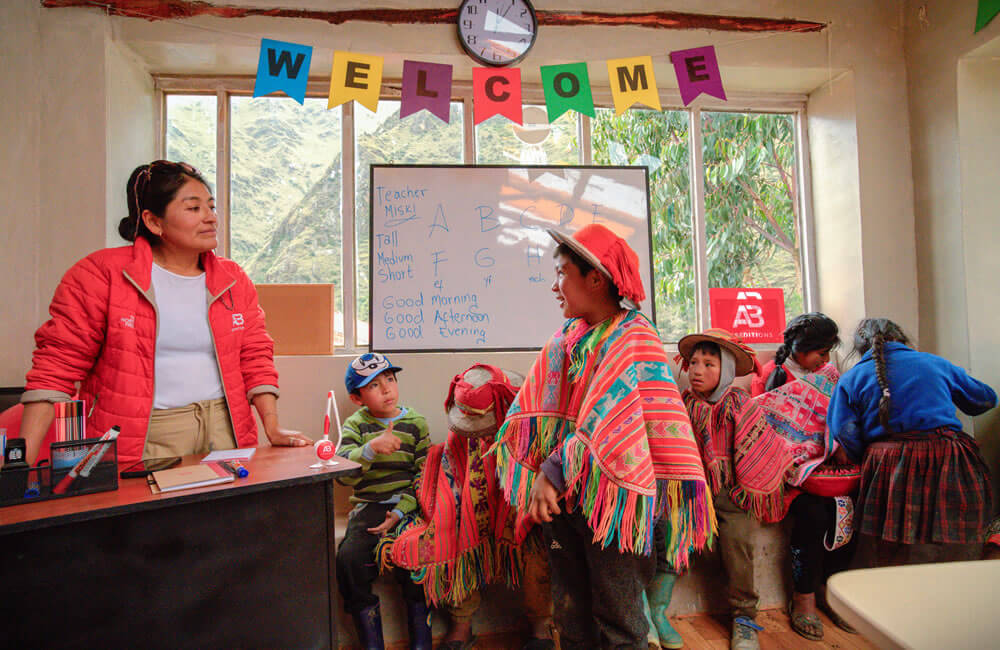 english teacher in patacancha community 