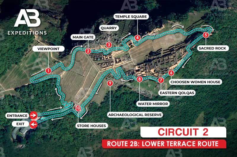 machu picchu circuit 2 route 2B 